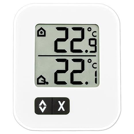 TFA Dostmann Digitales Max-Min-Thermometer, 30.1043.02, zwei Temperaturen messbar