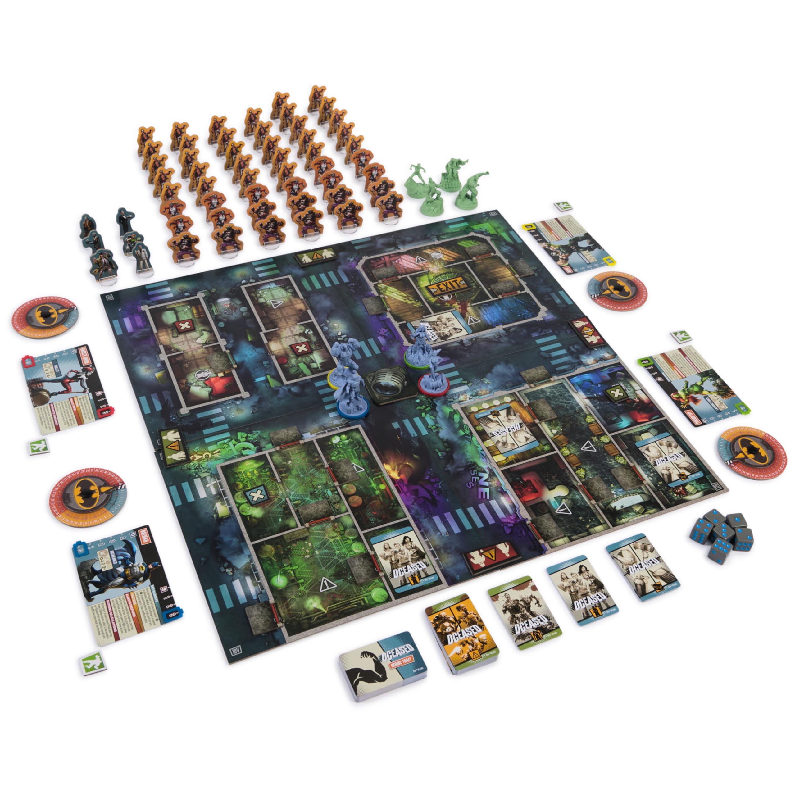 Spin Master Games, DCeased: Gotham City Outbreak, Part of The Zombicide Collection, Collectible DC Comics Miniatures, Strategy Board Game, for Adults & Teens, 1-4 Players, for Ages 14 & Up
