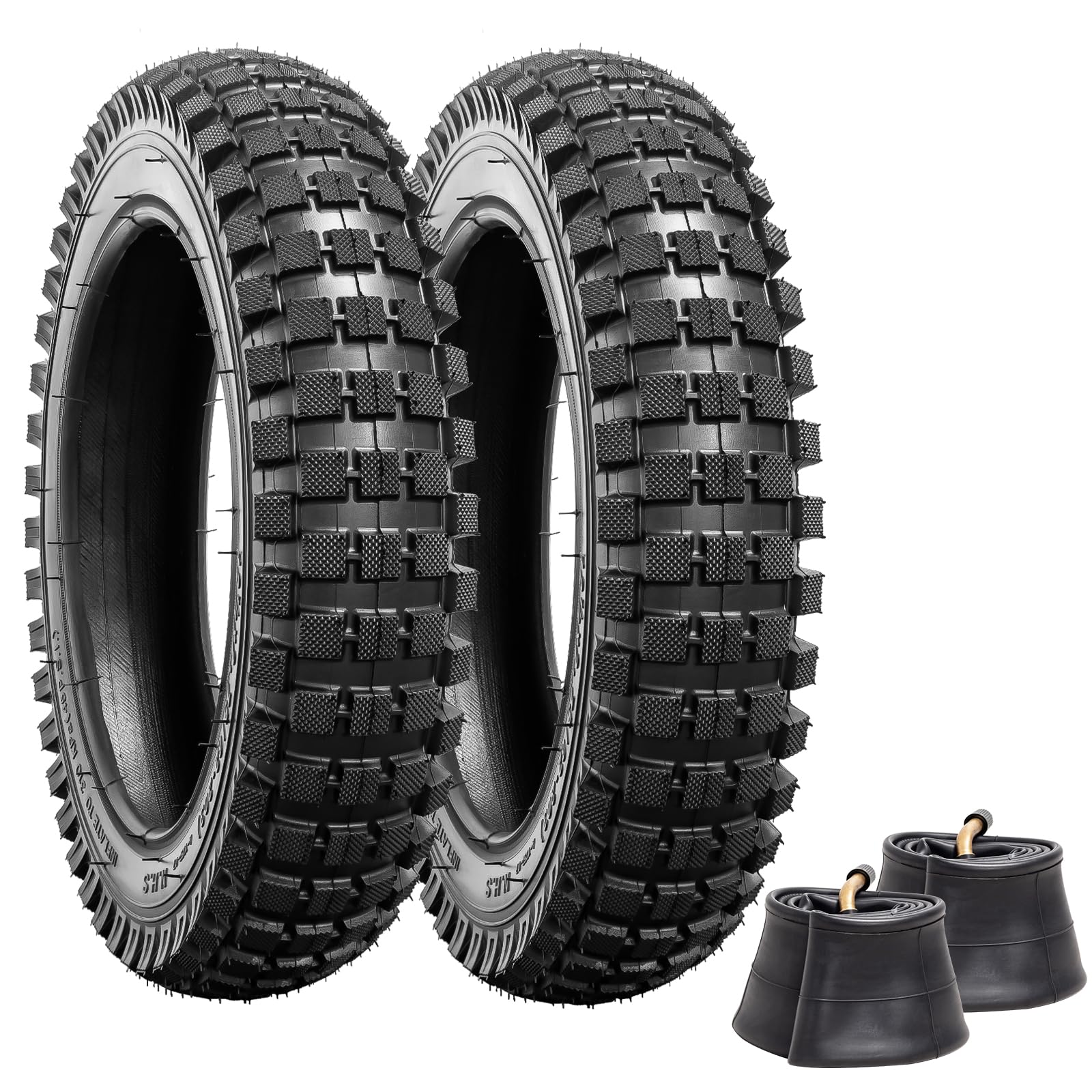 Photo 1 of 12.5x2.75 Replacement Knobby Tire and Inner Tube, 2Sets for Razor MX350 MX400 Dirt Rocket, X-Treme X-560, Compatible with 12 1/2x2 3/4 Electric Scooters