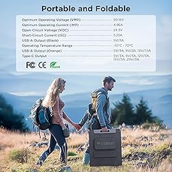 Callsun 100W Portable Solar Panel for Power
