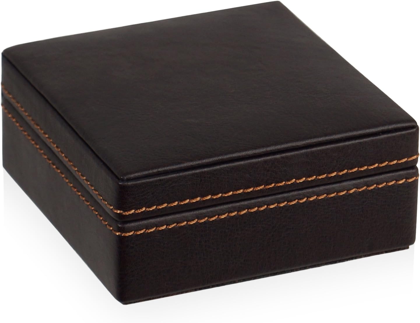 Wolf Designs Cuff Link Box, Brown