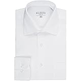 mens white textured dress shirt