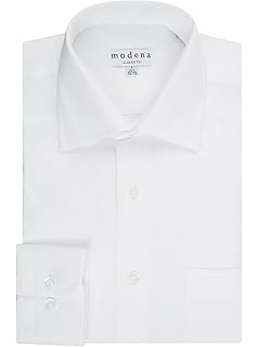 mens white textured dress shirt