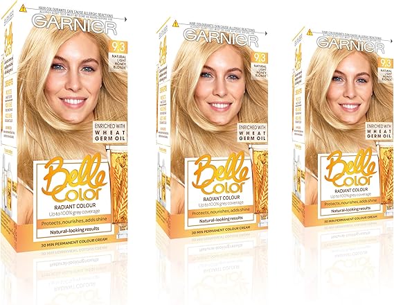 Garnier Belle Color Blonde Hair Dye Permanent, Natural looking Hair ...