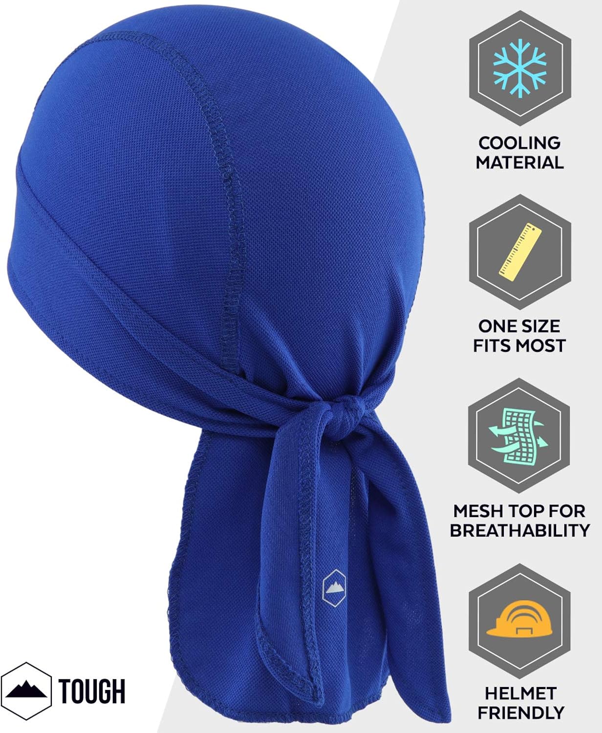 Cooling Helmet Liner - Do Rag Skull Cap for Men - Head Scarf, Bandana, Head Wrap, Beanie for Motorcycle, Cycling, Sports: Clothing