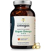 Ahiflower Oil 120 Softgels - Complete and Balanced Omega 3-6-9 Essential Fatty Acids - Plant Based No Fish Source of Vegan Healthy Fats