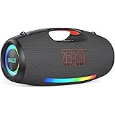 ZEALOT Bluetooth Speaker with Massive Sound, Speaker Bluetooth Wireless 250W, Loud Stereo & Subwoofer, Portable Speaker Wireless for Party, 48000mah/ IPX6 Waterproof/EQ/DJ Light, for Pool/Beach