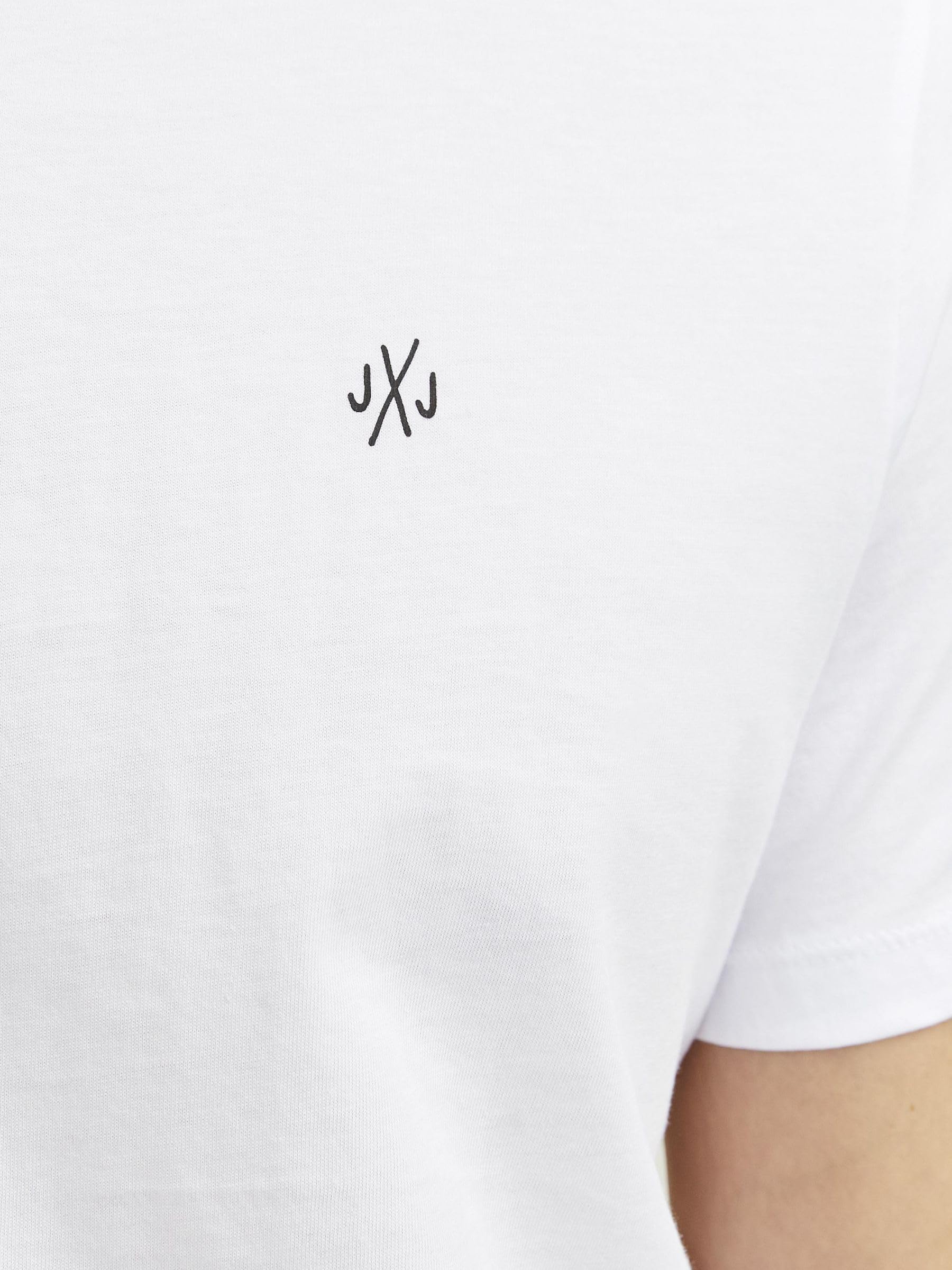 JACK & JONES Male T-Shirt 5er-Pack SWhite 2 6