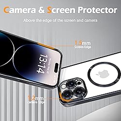 IAIYOXI Magnetic Clear Case for iPhone 16 Pro Max