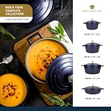 MasterClass Medium Casserole Dish with Lid 4 Litre 24 cm Blue view 8