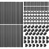 MorningRo 148 Pcs Black Iron Pipe Fitting Set with Threaded Hole Industrial Vintage Style, Paint Metal Pipe Nipple/Malleable 