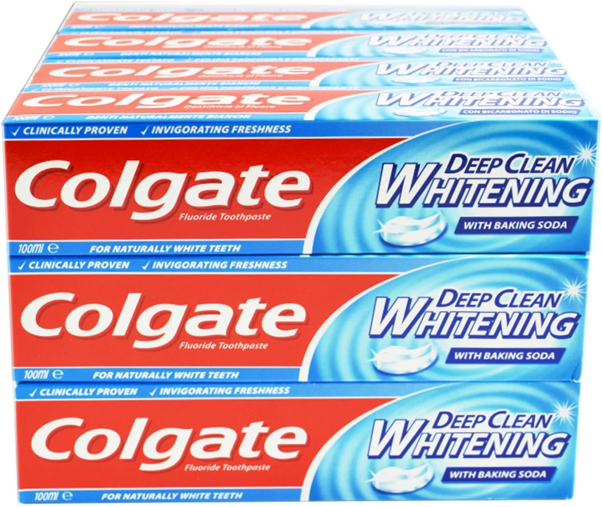 12x Colgate Deep Clean Whitening with Baking Soda Toothpaste 100ml