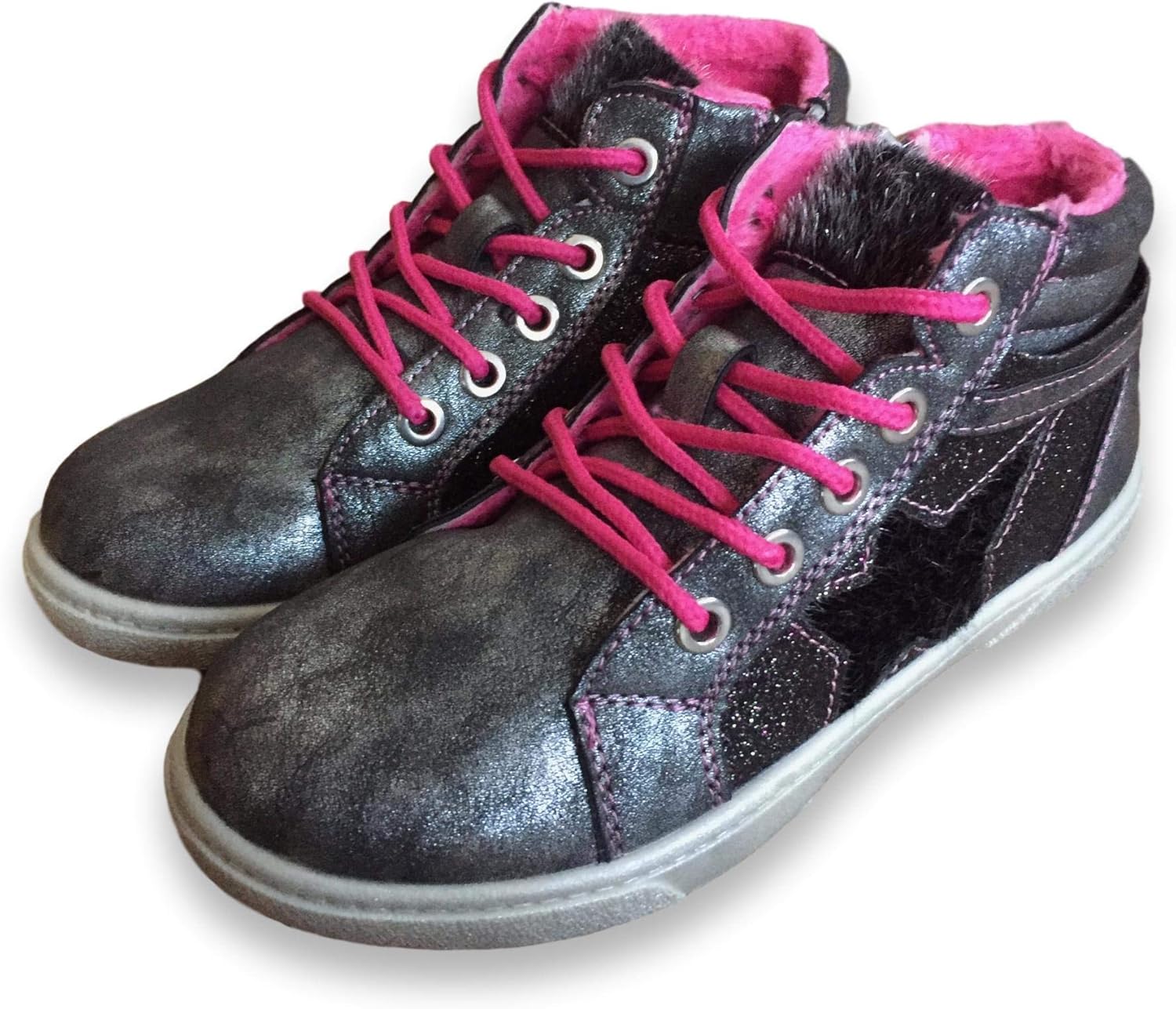 Funky Girls Star Boots (8) Grey Amazon.co.uk Shoes & Bags