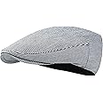STARANCE Men's Cotton Ivy Gatsby Newsboy Hat Summer Driving Scally Cap Thin