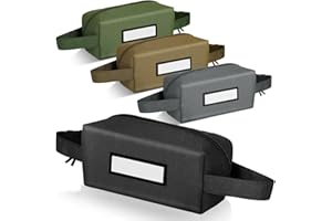 KUBQLIG 4Pcs Ammo Bag Ammo Pouches, Professional Ammo Storage Bag Carrier Bag, Waterproof and Durable, Used As Ammo Bags/Box/Can/Case/Loose Sacs for Rifle Carbine Pistol Hunting Shooting Range Gear