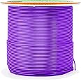 Mandala Crafts 22 Gauge Anodized Aluminum Craft Wire for Jewelry Making - 100 FT Colored Flexible Purple Wire - Bendable for Bonsai Armature Crafting Sculpting