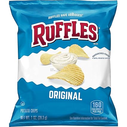Amazon Com Fritos Ruffles Original Potato Chips 1 Ounce Bag 36 Ounce