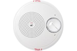 EDWARDS SYSTEM TECHNOLOGIES (EST) EST Edwards GCHFWF-S7VMC Genesis Ceiling-Mt Round Speaker Strobe, 70-VRMS, White