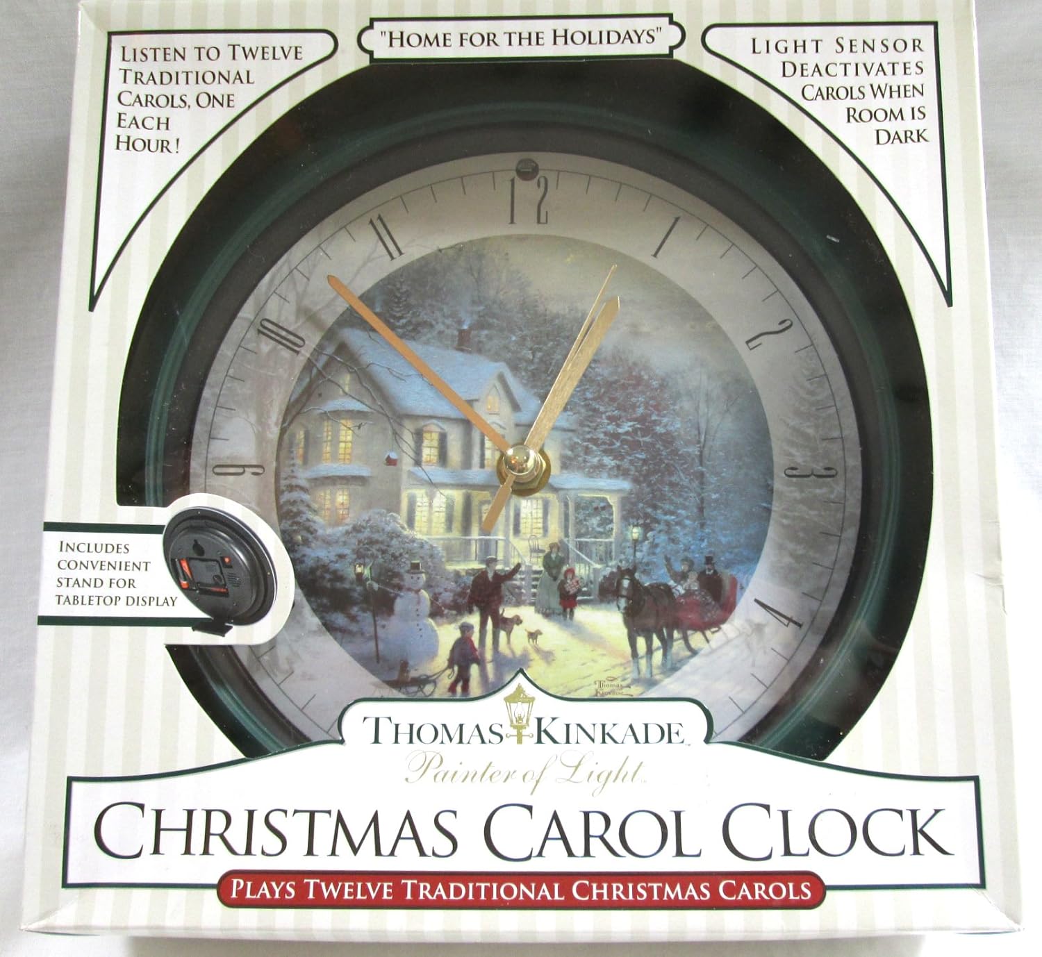 Thomas Kinkade Christmas Carol Clock Amazon.ca Home & Kitchen