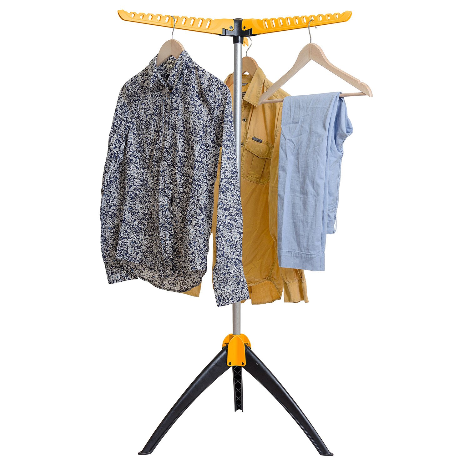 ArtMoon Elm Sturdy Foldable Clothes Airer Clothes Hanger Stand Three