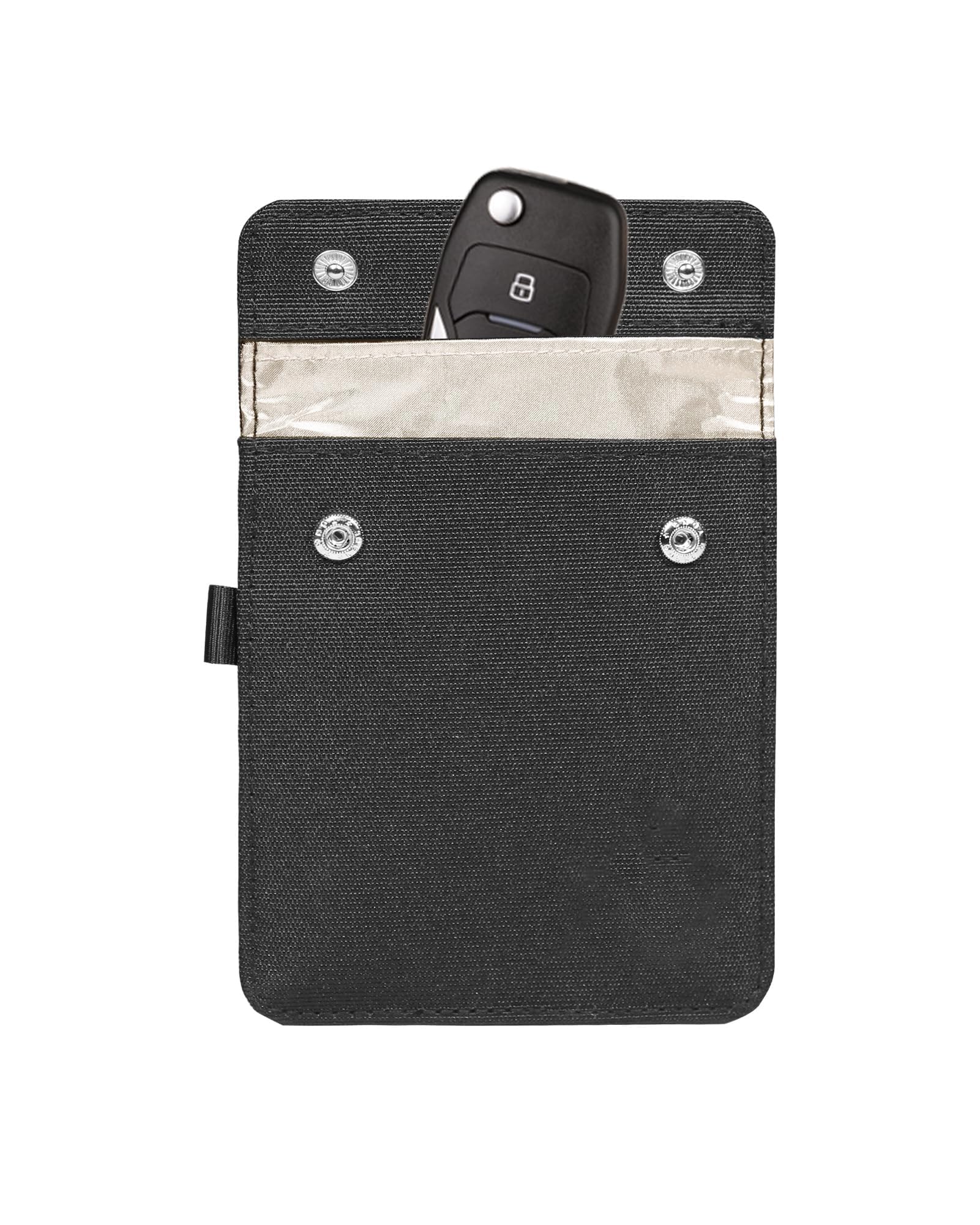 Unifizz Faraday Pouch for Car Keys, Key Signal Blocking Bag, Anti Theft Car Protection (Black)