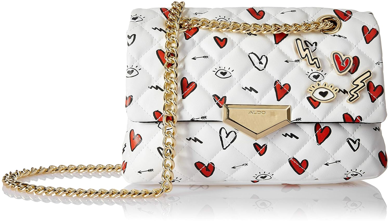 aldo white sling bag