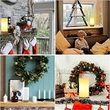 HSLighting Bedside Lamp 3-Way Dimmable Glass Table Lamp with Wood Grain Base view 4