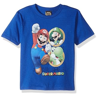 Buy Nintendo Boys Mario Anchor Graphic T-shirt at Ubuy Nigeria