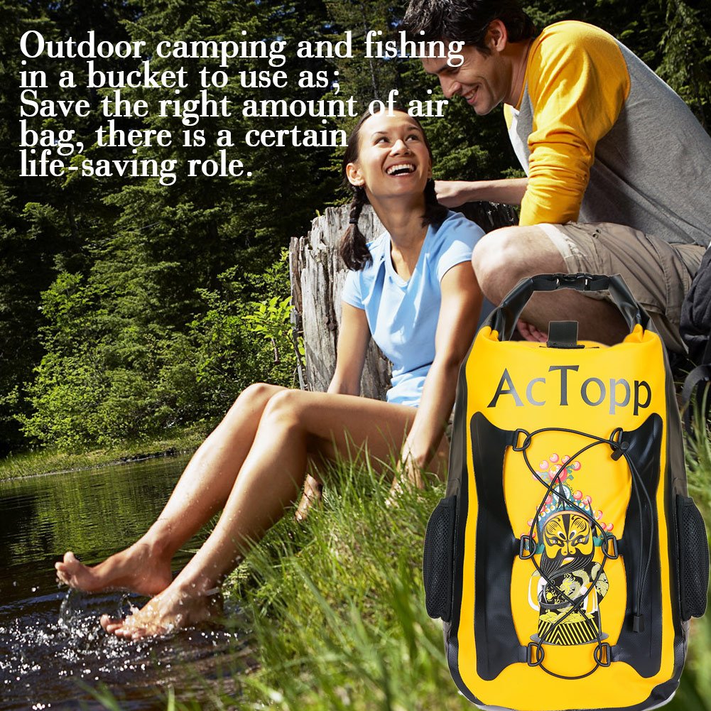 AcTopp 35/20L Waterproof Dry Bag Backpack Kayak Waterproof Bag Durable Roll Top Backpack with 2 Adjustable Shoulder Straps for Boating, Kayaking, Sailing, Rafting, Canoeing, Camping