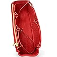 AlgorithmBags designed for Louis Vuitton LV Graceful, Purse Organizer Insert with zippers, 3mm Felt Shaper Liner Divider Protector (Red, PM)