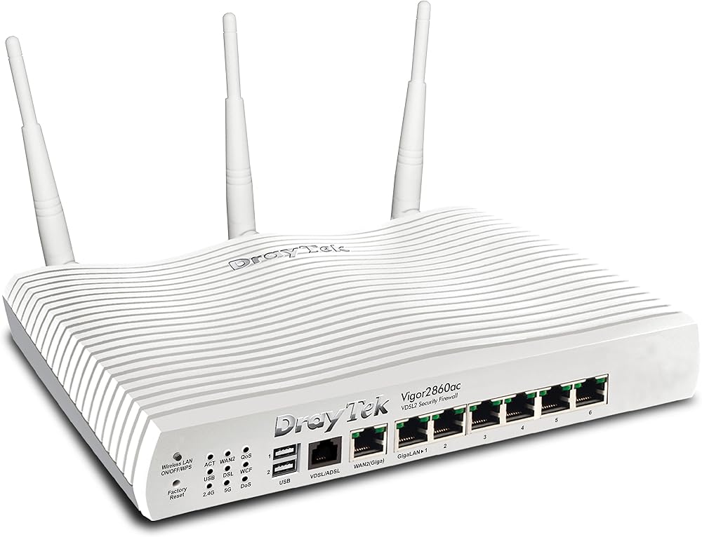 DrayTek Vigor 2860AC VDSL2 ADSL2+ Wireless Router Firewall Gigabit WiFi