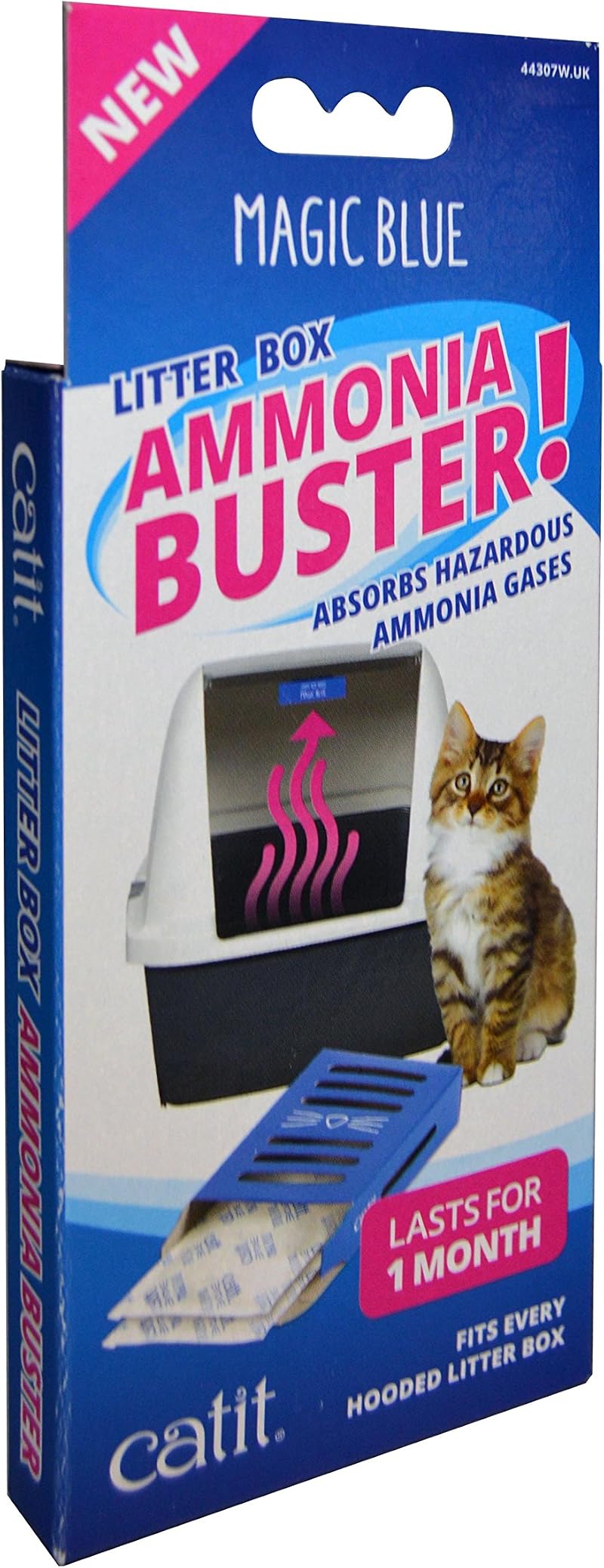 Catit 12 CT Magic Blu Ammoni Buster Cat Litter Box Odor Absorber