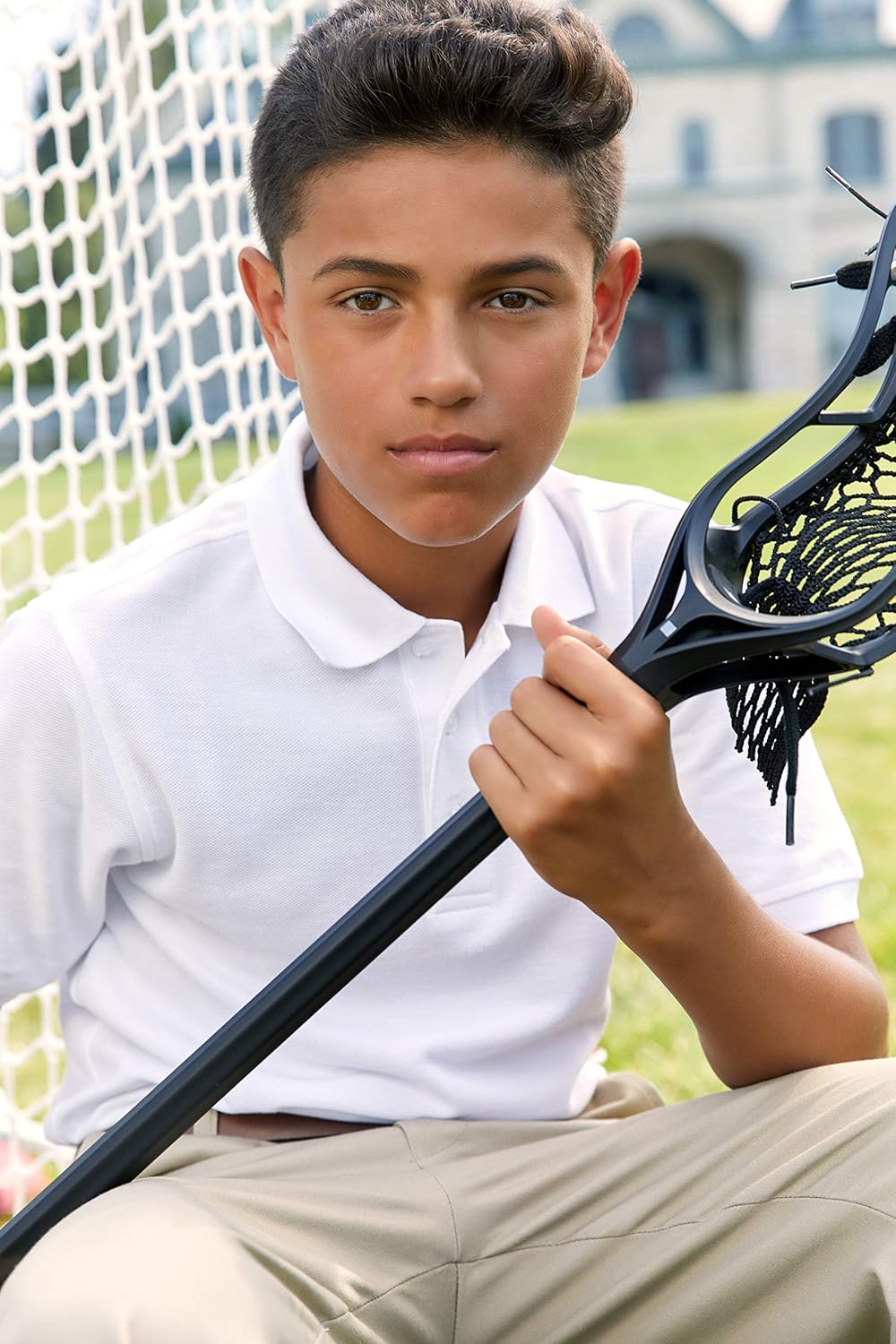French Toast Boys' Short Sleeve Pique Polo Shirt (Standard & Husky): Clothing