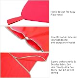 Hiturbo Changing Robe Towel Poncho Hood Pink One Size Compact Lightweight view 3