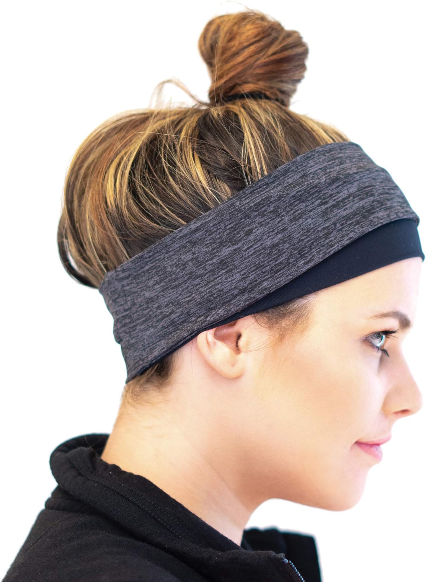 Red Dust Active Running Headband and Winter Ear Warmer for Women – Sport, Workouts and Cold Weather Athletic Adventures – Always Stays Put – Ponytail Compatible