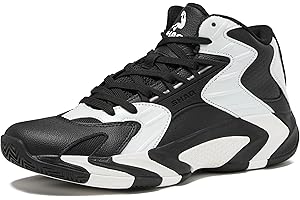 SHAQ Devastator 2.0 High Top Basketball Shoes for Men, Indoor or Outdoor Court Basketball Mens Sneakers - Black, White, Green or Blue Size 8 to 13