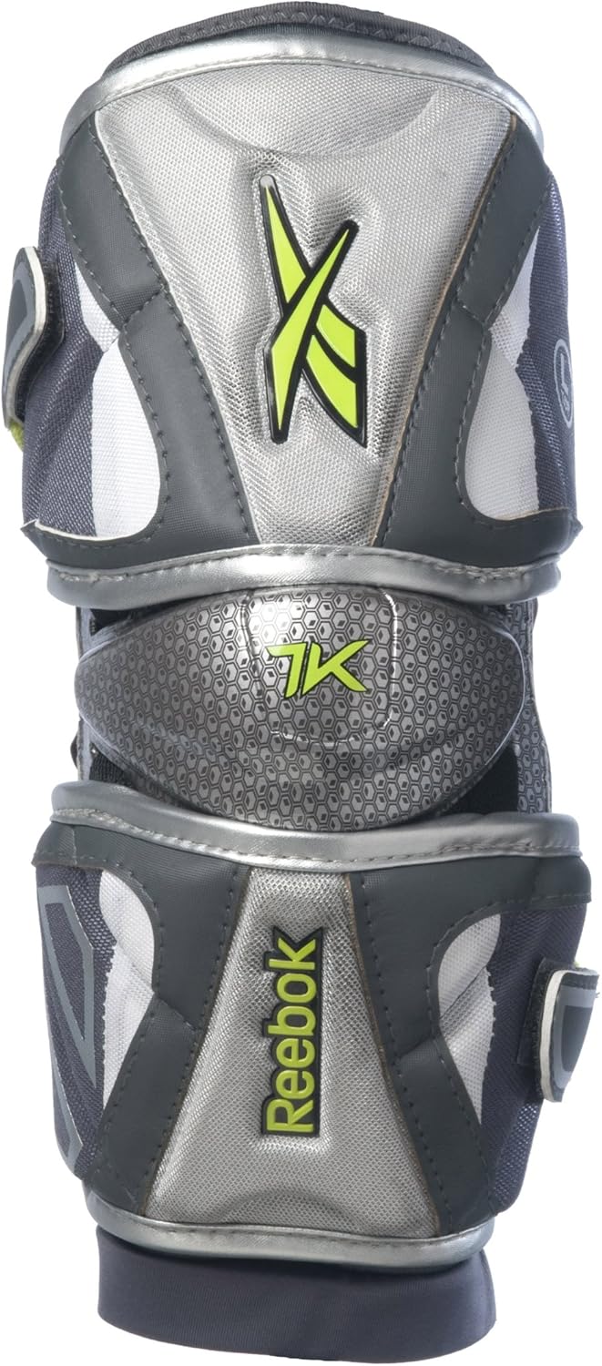 Reebok 7K Elbow Guards (Grey/Lime) Lacrosse Elbow Pads