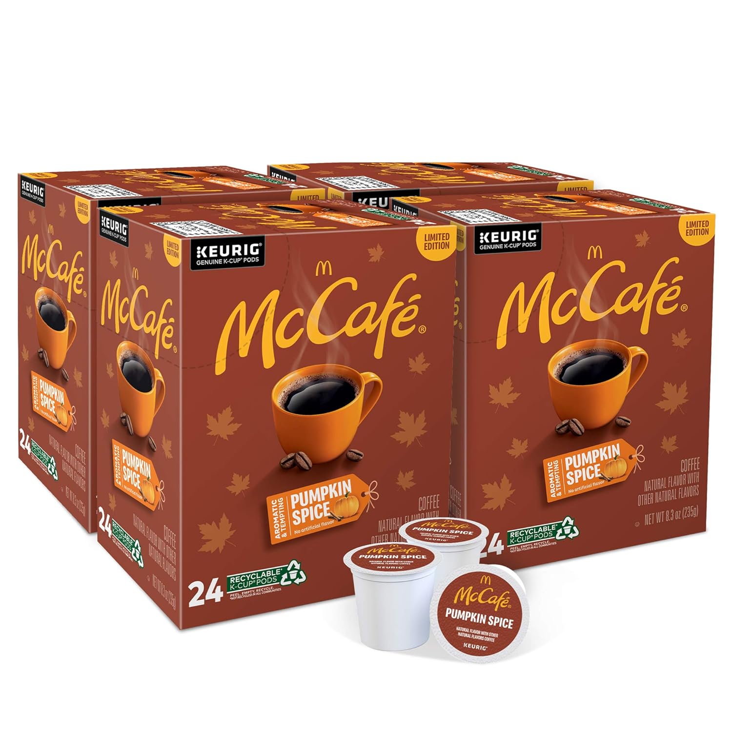 McCafé Pumpkin Spice, Keurig Single Serve KCup Pods, Flavored Light
