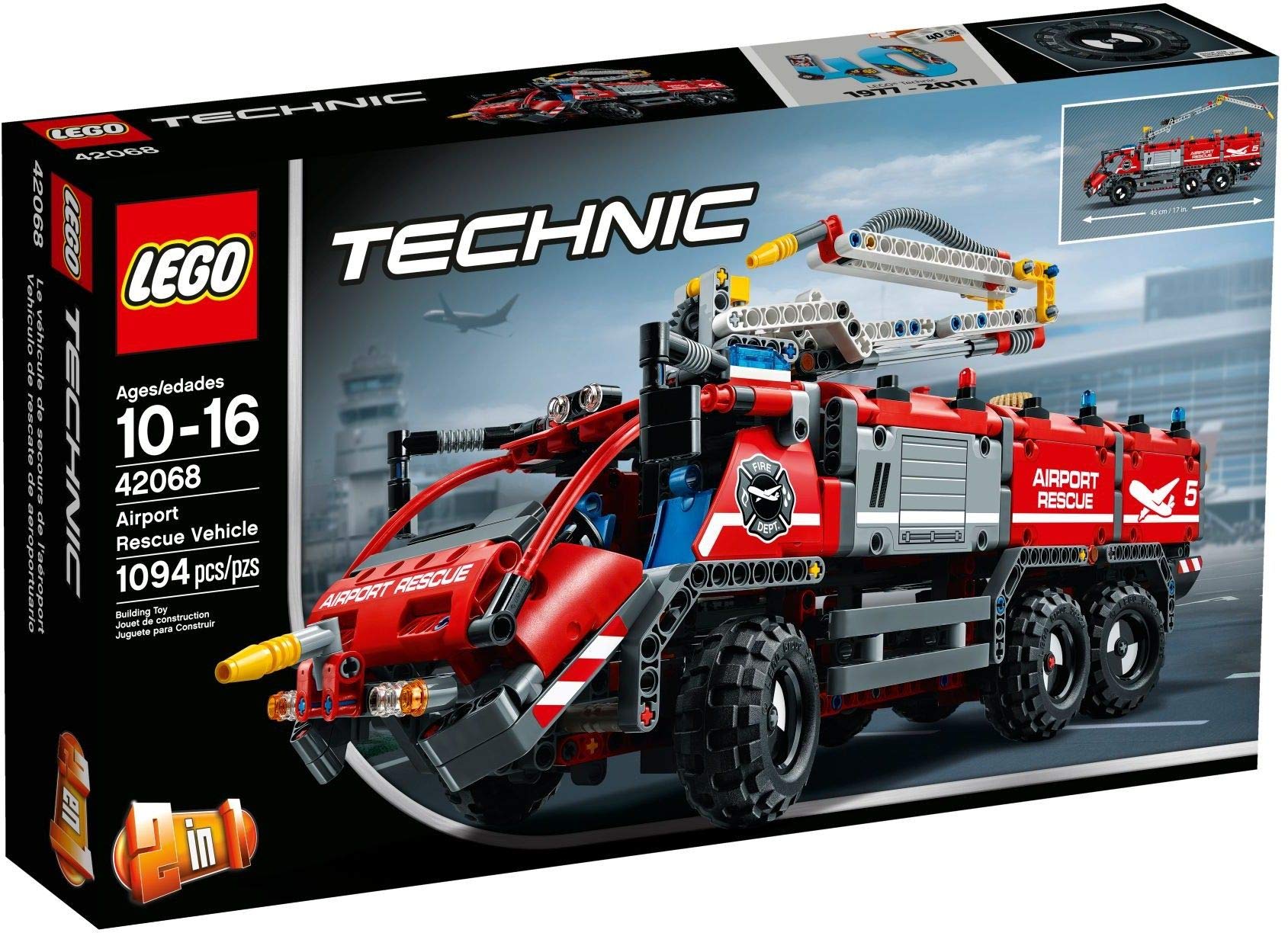 LEGO 42068 Airport Rescue Vehicle Toy