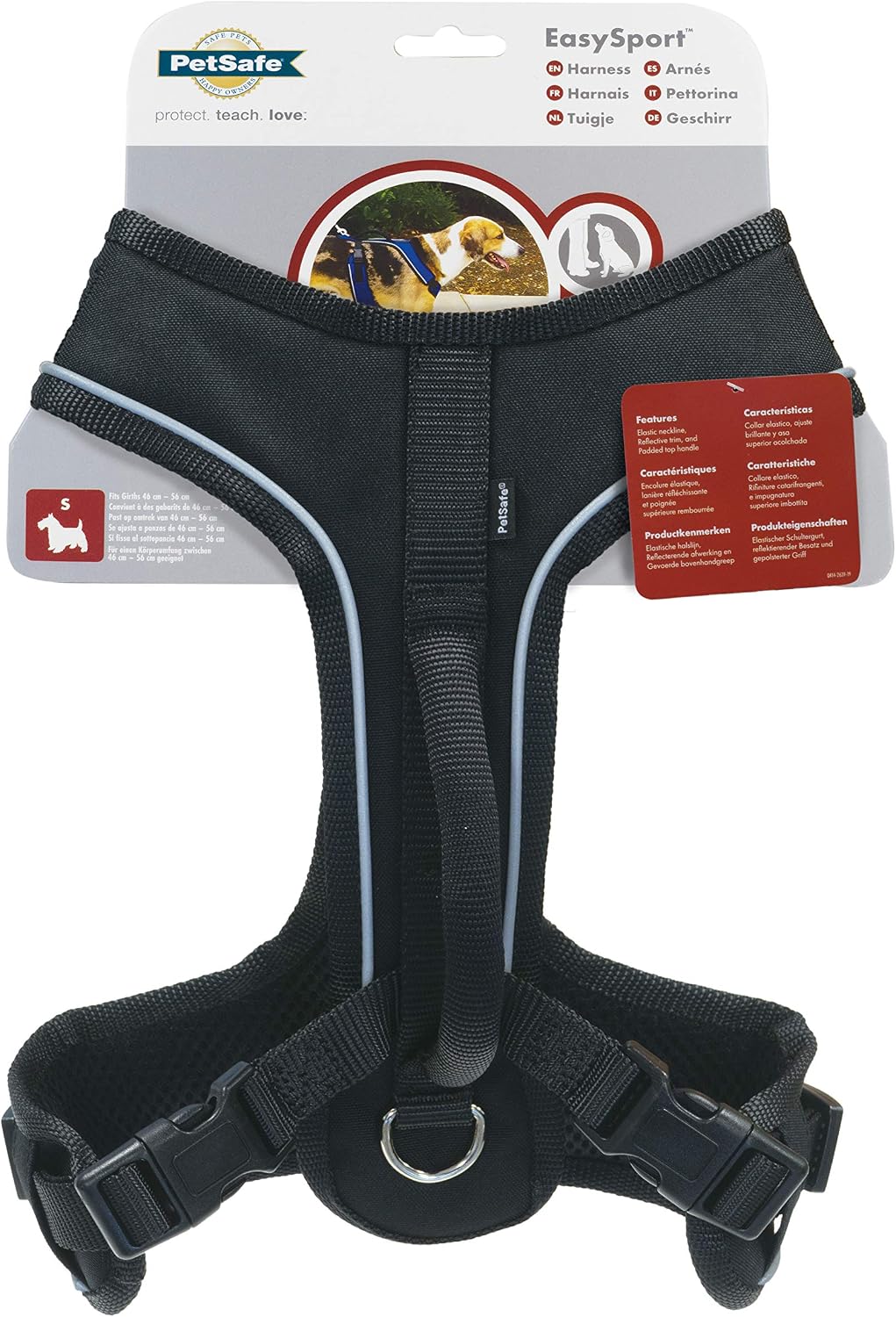 PetSafe EasySport Harness, Durable Padded Fabric, Adjustable Elastic Neckline - Image 5