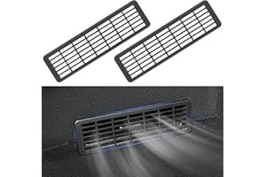 KUNIST 2PCS New Model Y Juniper Backseat Floor Air Vent Cover Air Flow Vent Grille Protection Rear Under Seat Air Condition Outlet Grille Protector for 2025-2026 Tesla Model Y Juniper Accessories