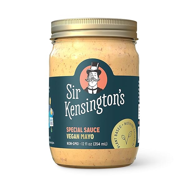 SIR KENSINGTON’S VEGAN MAYO SPECIAL SAUCE CERTIFIED VEGAN, SOY FREE, KETO CERTIFIED, NON-GMO PROJECT VERIFIED 12 OZ