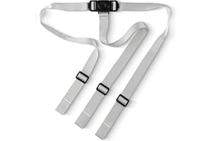TODAYS KIDS Today's Kids High Chair Straps Replacement Compatible with IKEA Antilop High Chair - Heavy Duty 3 Point Harness Seat Belt, Adjustable Durable Polyester, Soft & Comfortable on Baby's Skin - Gray