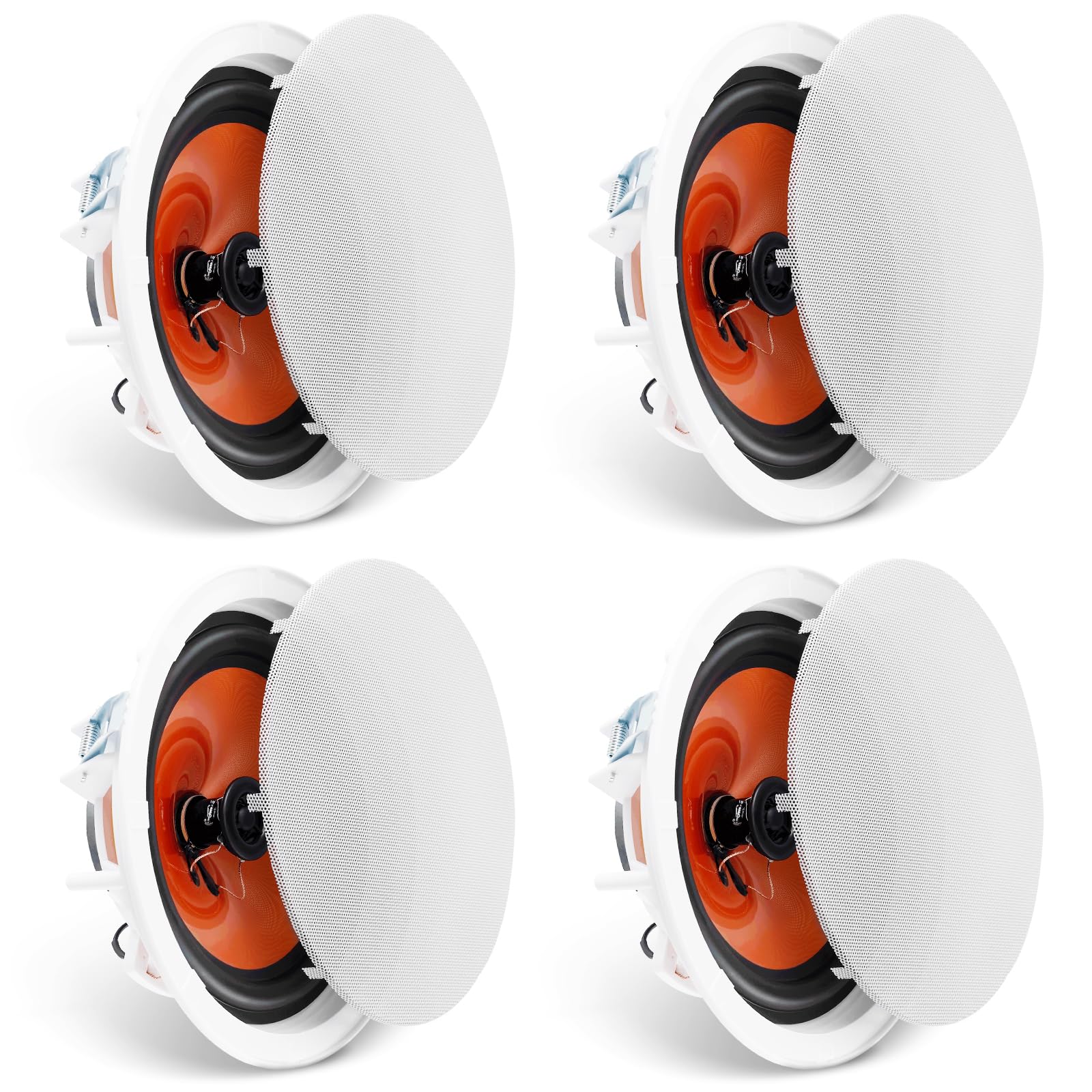 VEVOR 4 PCs 8 Inch in Ceiling Speakers, 400W Flush
