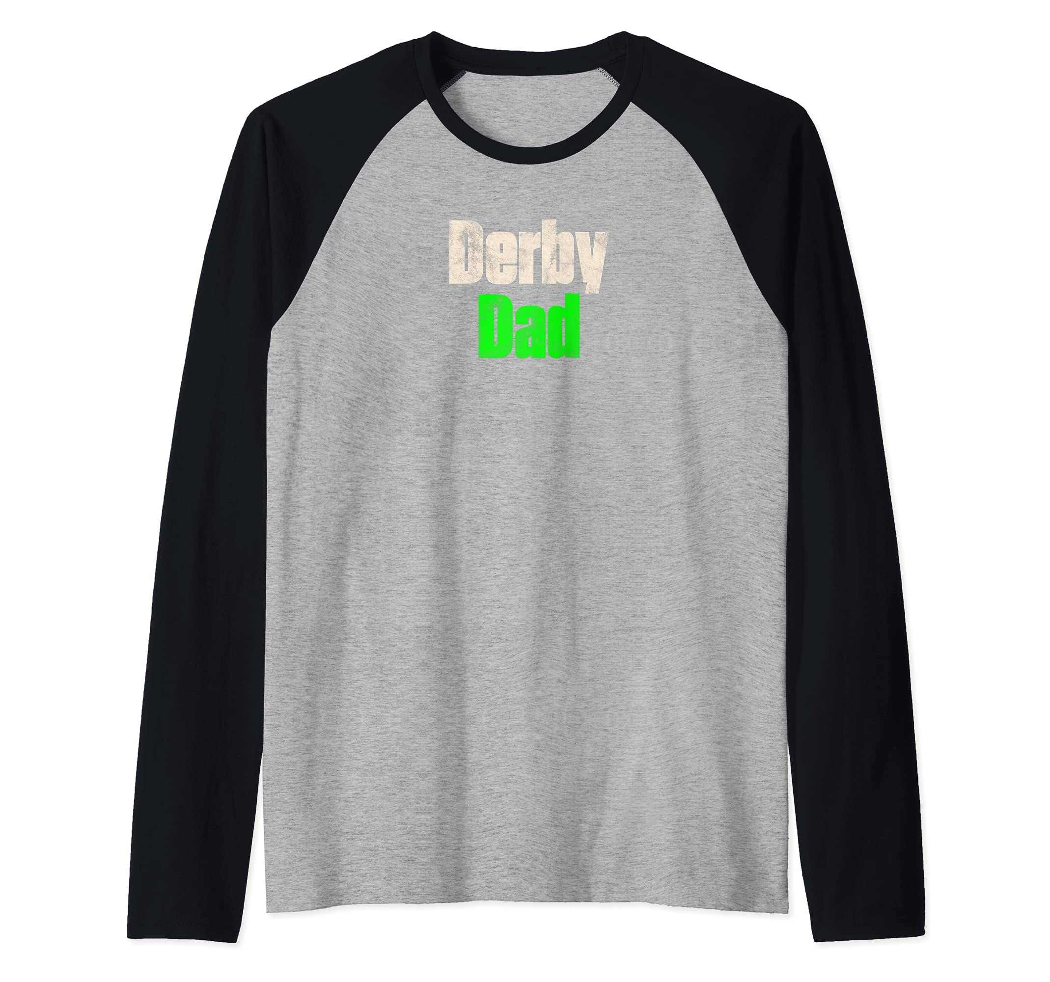 Roller Derby Skating Sport - Derby Dad Raglan Baseball Tee