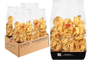 Garofalo - Premium Durum Wheat Semolina Pappardelle Pasta, Italian Made, Bronze-Drawn, Al-Dente, One-Ingredient Pasta (4 pack)