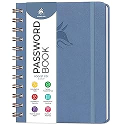 Clever Fox Password Book Spiral – Mini Internet