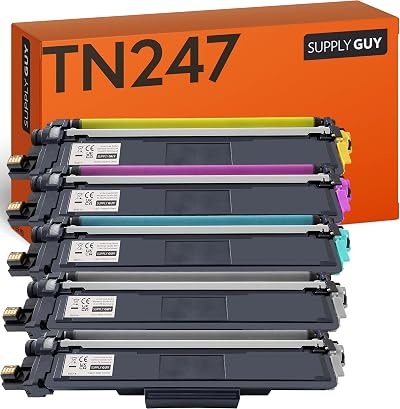 Supply Guy 5pk TN247 TN243 Toner Cartridges for Brother DCP HL MFC Printers