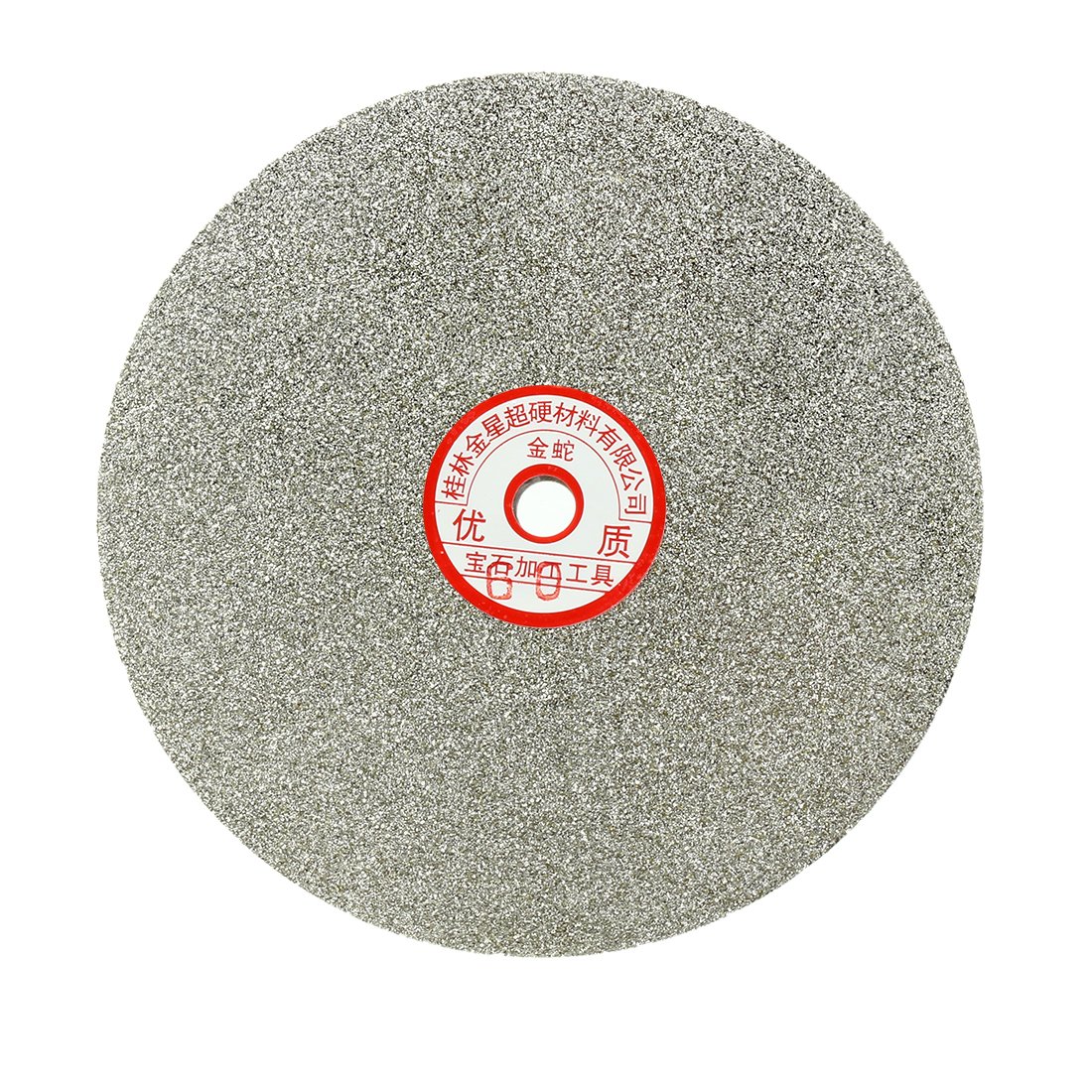 sourcingmap 200mm 8-inch Grit 60 Diamond Coated Flat Lap Disk Wheel Grinding Sanding Disc
