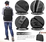 Dewellyoo Lightweight Hiking Backpack Foldable Outdoor Rucksack Black view 4
